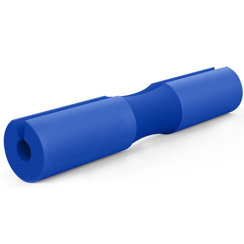 Vægtstangspude squat pad bar pad hofte stød pude til skulder nakke støtte vægtløftning glute bridge gym vægt udstyr: Blå