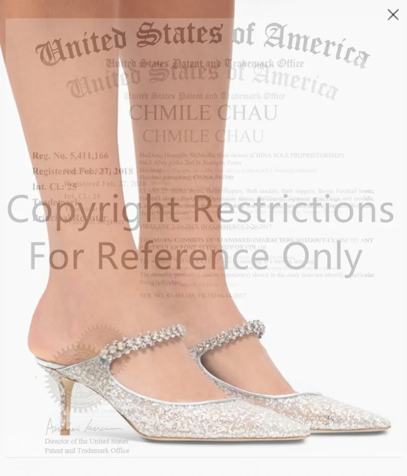 【Médisez la longueur de vos pieds avant de commander】 Cristaux Luxry Femmes Sandales à talons à lanières Chaussures plates à la 77-CHC-33