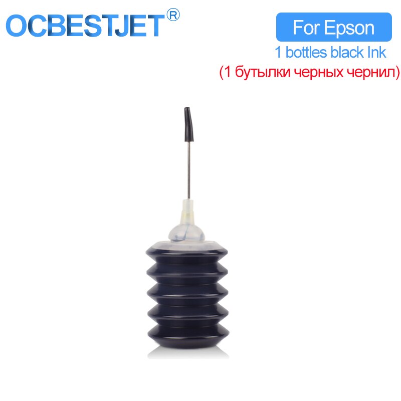 30Ml Zwarte Refill Dye Inkt Compatibel Voor Cartridges En Ciss Voor Epson Hp Canon Brother 4 Kleur Inkjet Printer: 30mlx1 For Epson