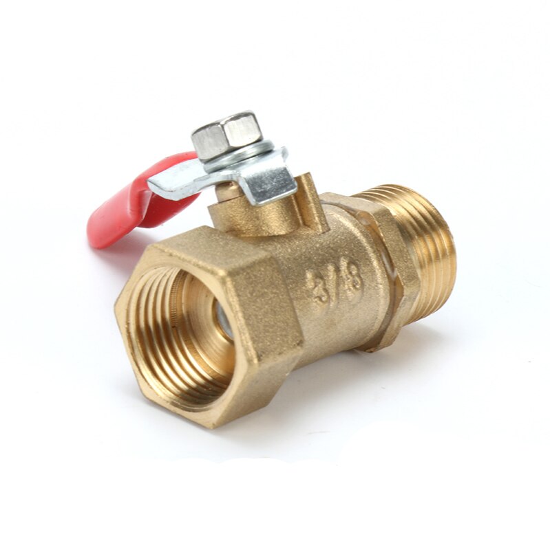 Pneumatic 1/8" 1/4'' 3/8'' 1/2' BSP Female/Male Thread Mini Ball Valve Brass Connector Joint Copper Pipe Fitting Coupler Adapter