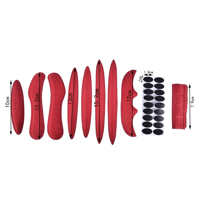 Cycling Helmet Pads Sealed Sponge Bicycle Electric Motorcycle Riding Helmet Velcro Lining Sponge Inner Pads Protection Pad