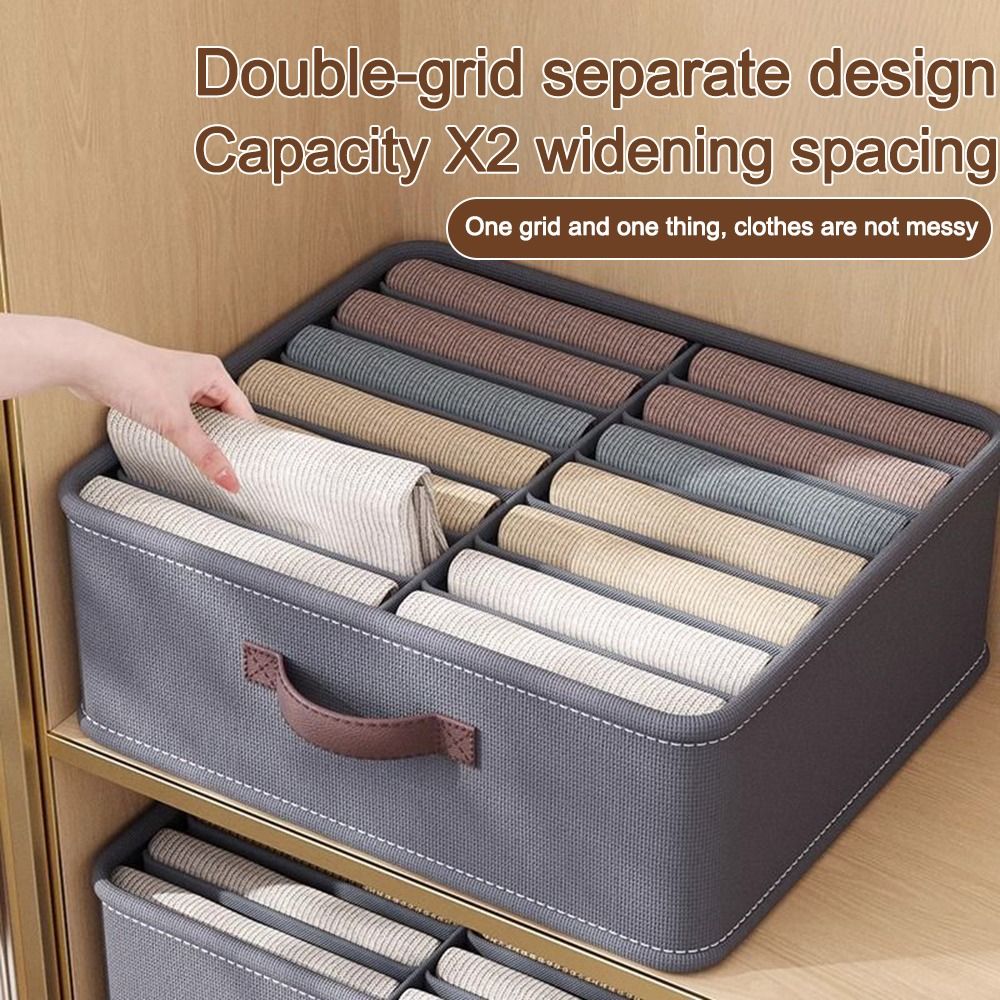 Wardrobe Clothes Storage Organizer Pants Sweater T-Shirt Storage Box With PP Board Cabinet Drawer Organizer Jeans Storage Box