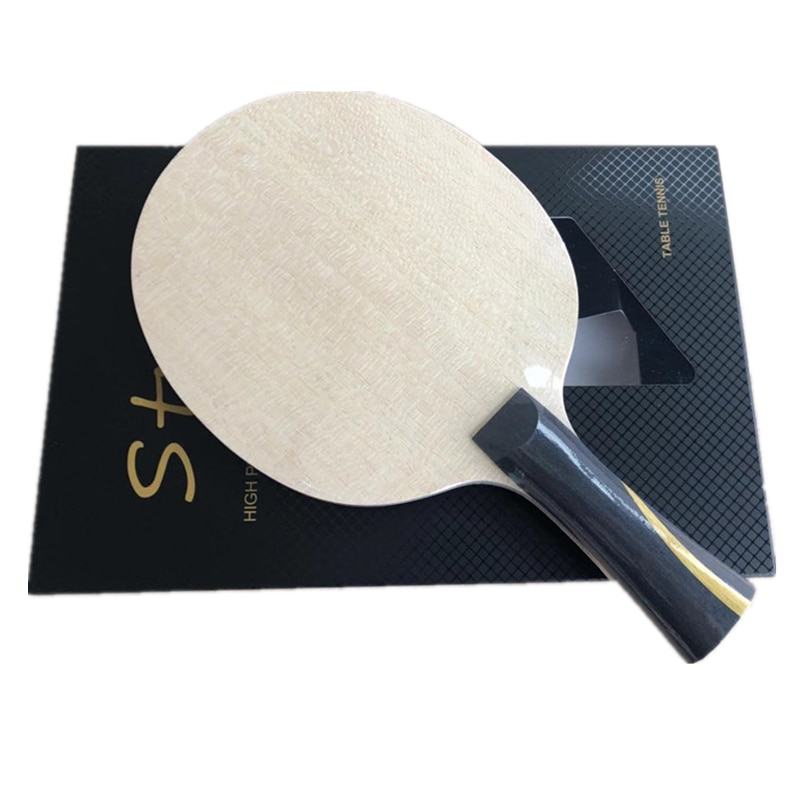 Stuor-raqueta de tenis de mesa de dos caras, raqueta de pimpón con hoja especial de carbono ZLC, de madera pura