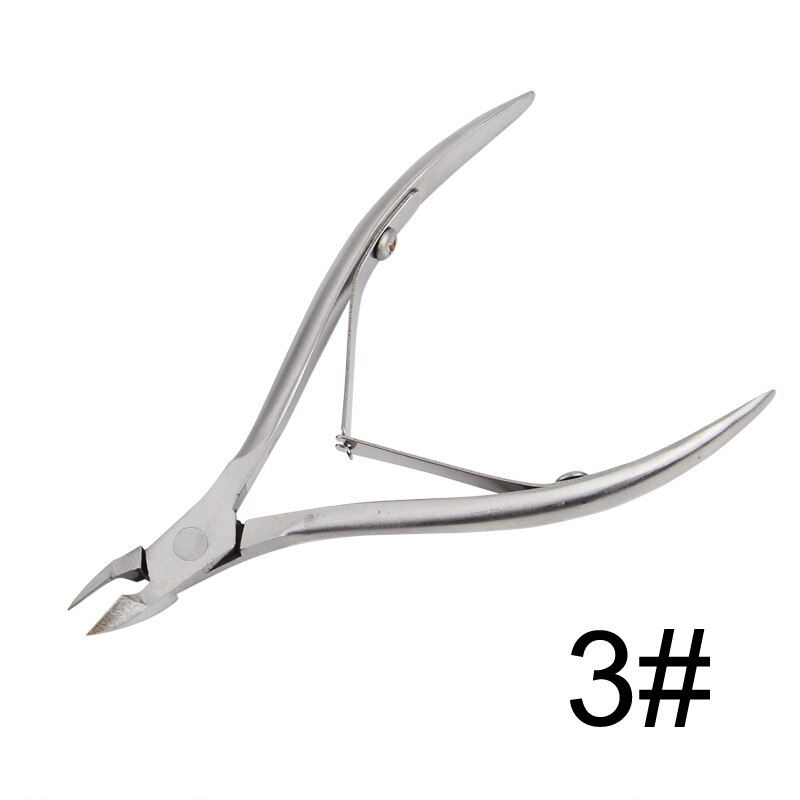 Empujador de cutículas de acero inoxidable de doble punta, removedor de empuje de piel muerta para pedicura, manicura, herramienta de cuidado de uñas, 1 pieza: 03
