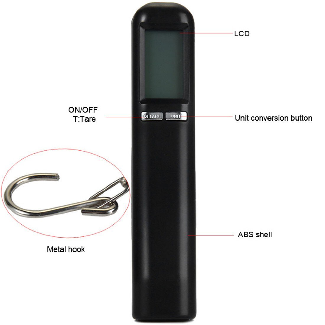 Hand Held Belt Scale LCD Digital hanging Scale For Travel Suitcase Luggage Hanging Scales Weighing Balance Electronic