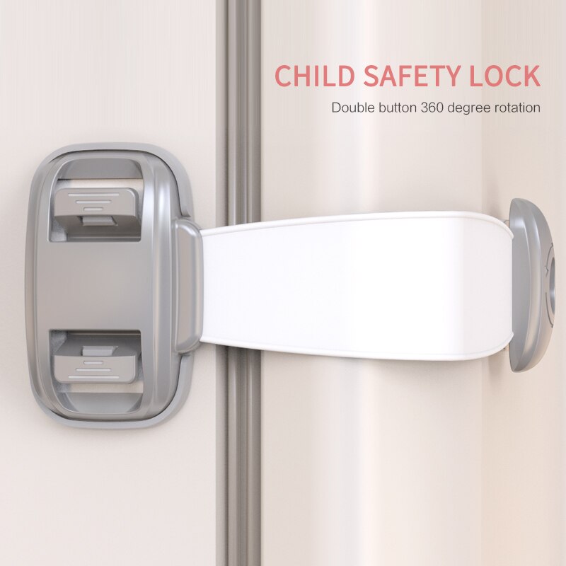 1Pcs Kinderen Kabinet Deur Anti-Snuifje Veiligheidsslot Baby Beschermende Kast Slot Ladeblok Koelkast Lock Lade