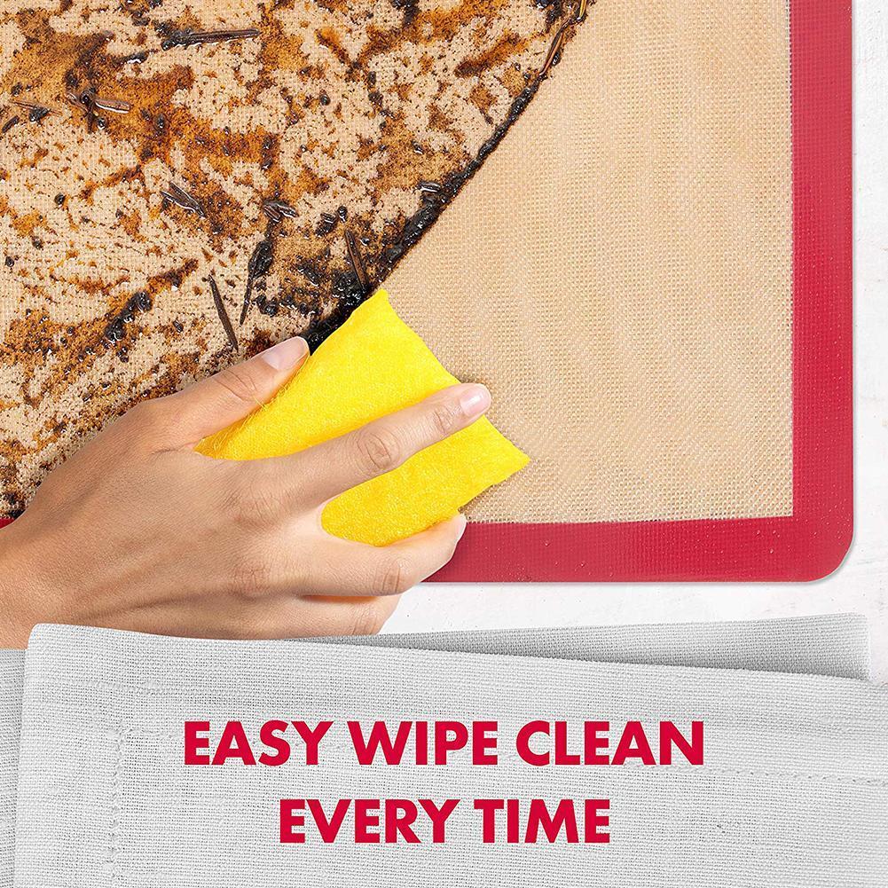 Multifunction Silicone Baking Tray Mat 42x29.5cm High Temperature Mat Baking Size Rolling Pastry Resistance Dough Large Too
