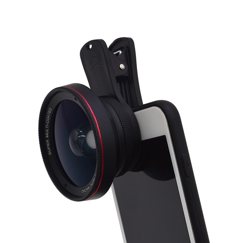 Mobiele Telefoon Camera Lens 2 In 1 Professionele HD Camera Lens Kit 0.6X Groothoek voor Smartphones