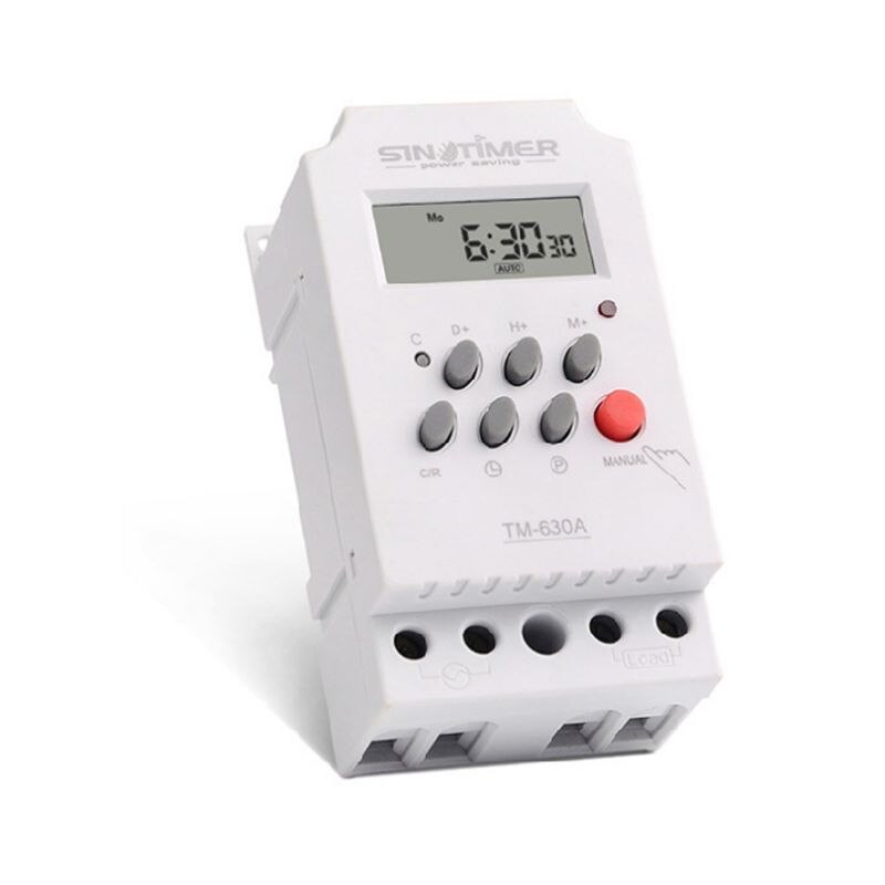 Mini Timer Switch Time Relay 12/24/220V DC Input 7 Days Programmable 24Hours Output Load High Power 30A