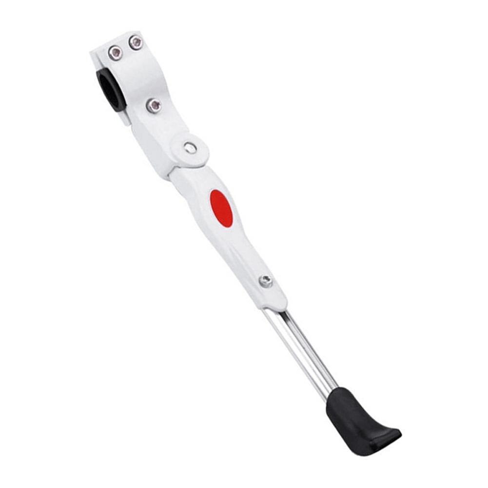 Cykel kickstand 34.5-40cm justerbar mtb vägcykel parkeringsställ mountainbike stöd sida kick stativ fot stag cykling delar: Vit
