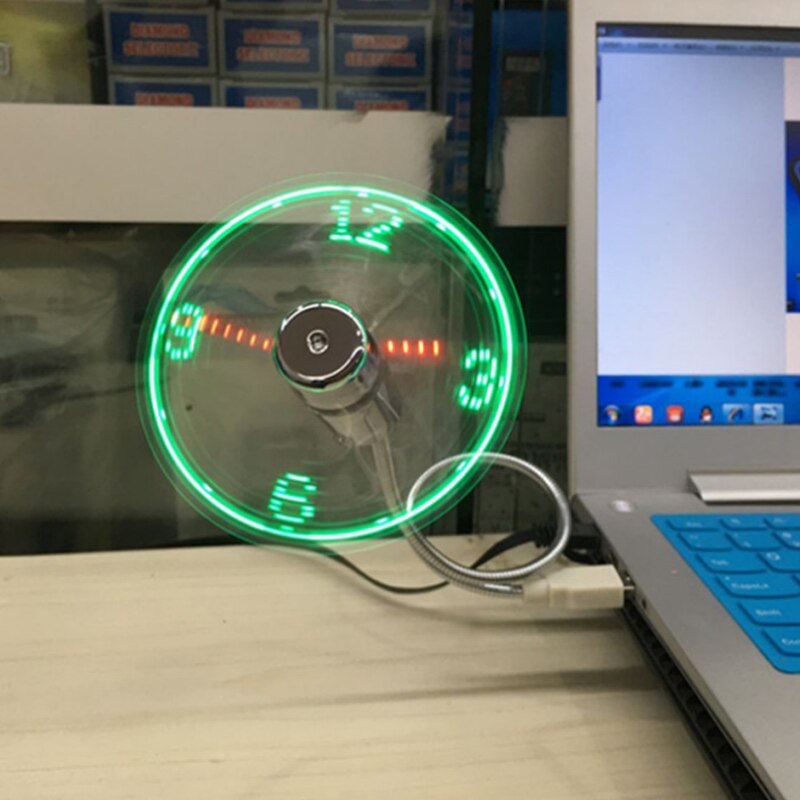 USB Fan Flexible Gooseneck LED Fan for PC Laptop Notebook Desktops GK99