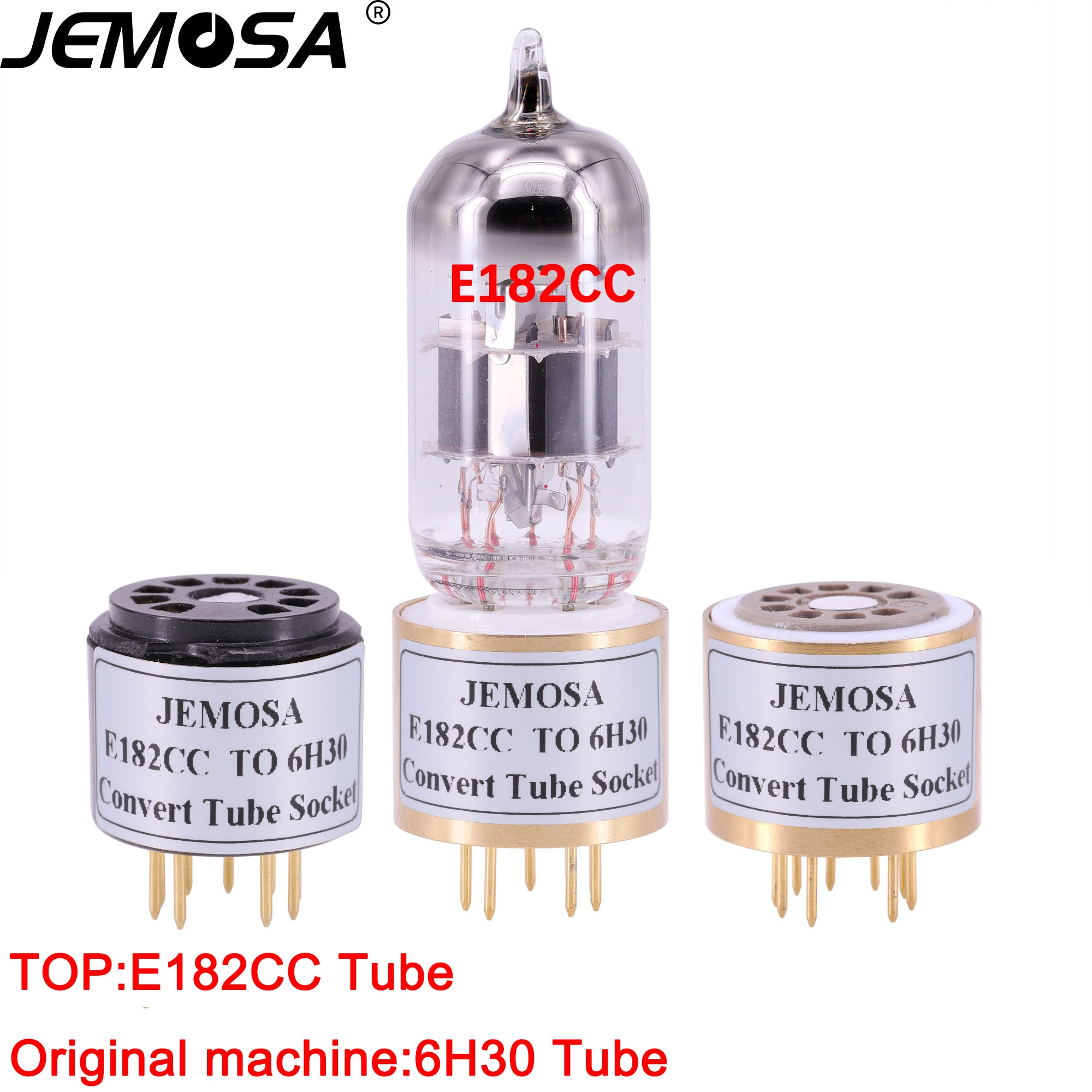 1pc e182cc- röhren-adapter (oben : ) to 6 , unten: 30 ) für diy-audioverstärker mit vakuumröhren