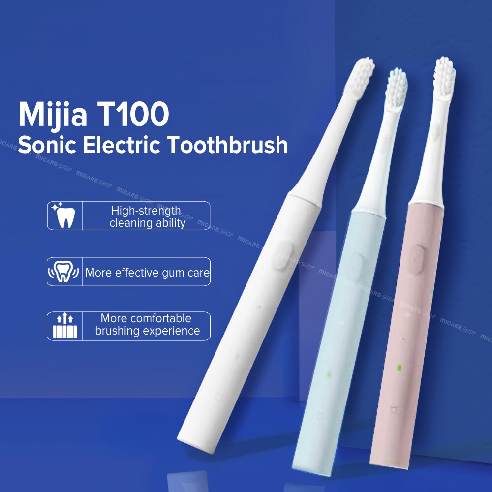 Xiaomi Mijia T100 Sonic Elektrische Tandenborstel Volwassen Ultrasone Automatische Tandenborstel Usb Oplaadbare Waterdicht Tandenborstel