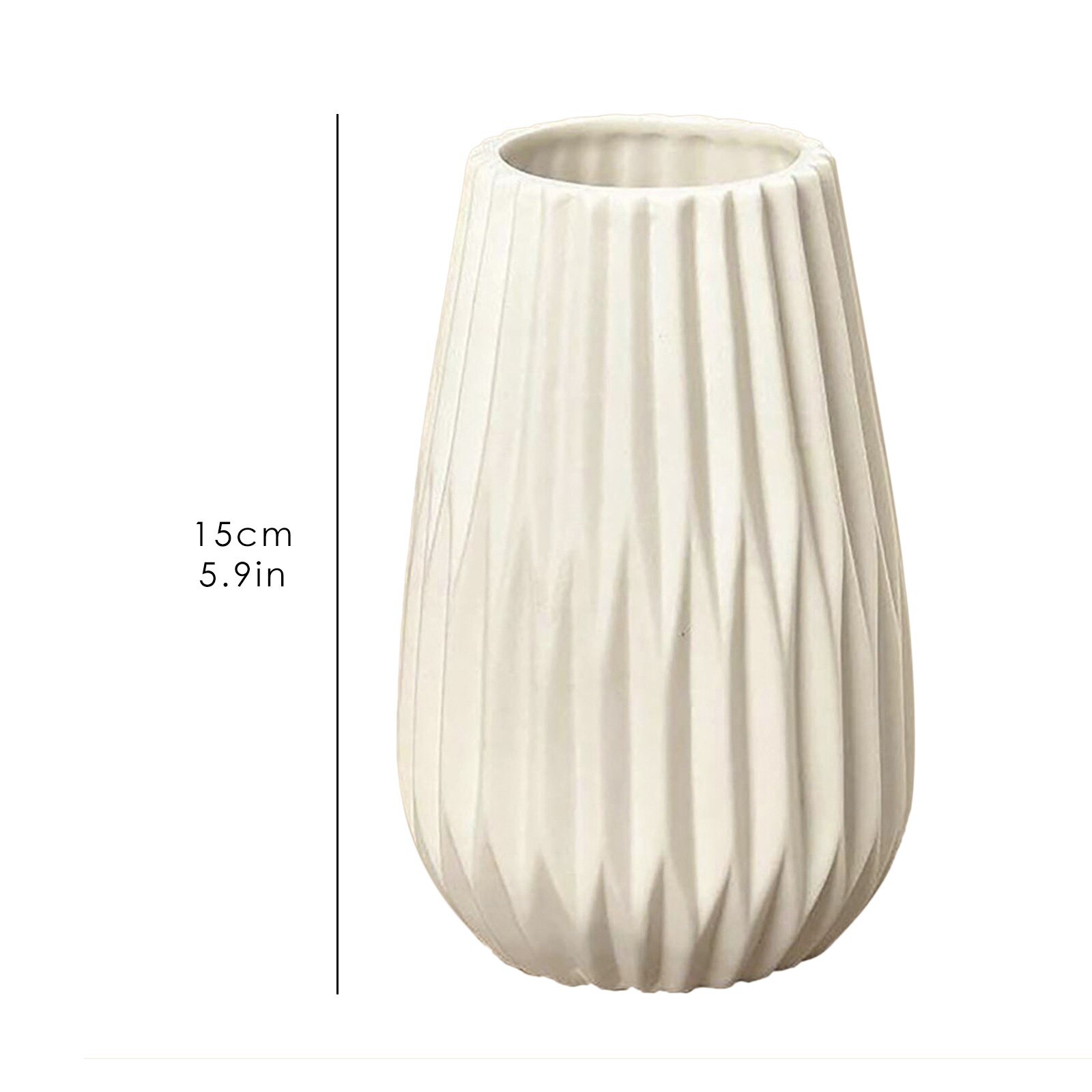 Spiral Folded Paper Vase 2pc Europe Ceramics Flowers Pot Home Plant Vases Living Room Tabletop Decoration: Default Title