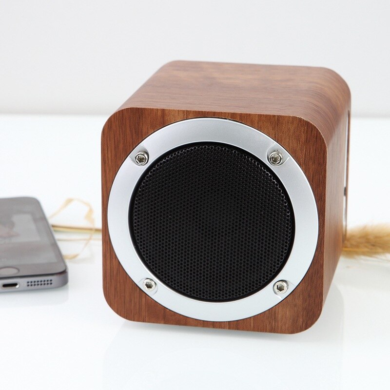Wooden Bluetooth Speaker Multifunctional Smart Home Wireless Card Audio Subwoofer