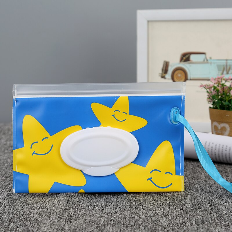 Återanvändbara eva våtservetter låda våtservetter låda rengöring baby våtservetter snap wipes behållare bärväska tryck mjukpapper väskor miljövänliga: G