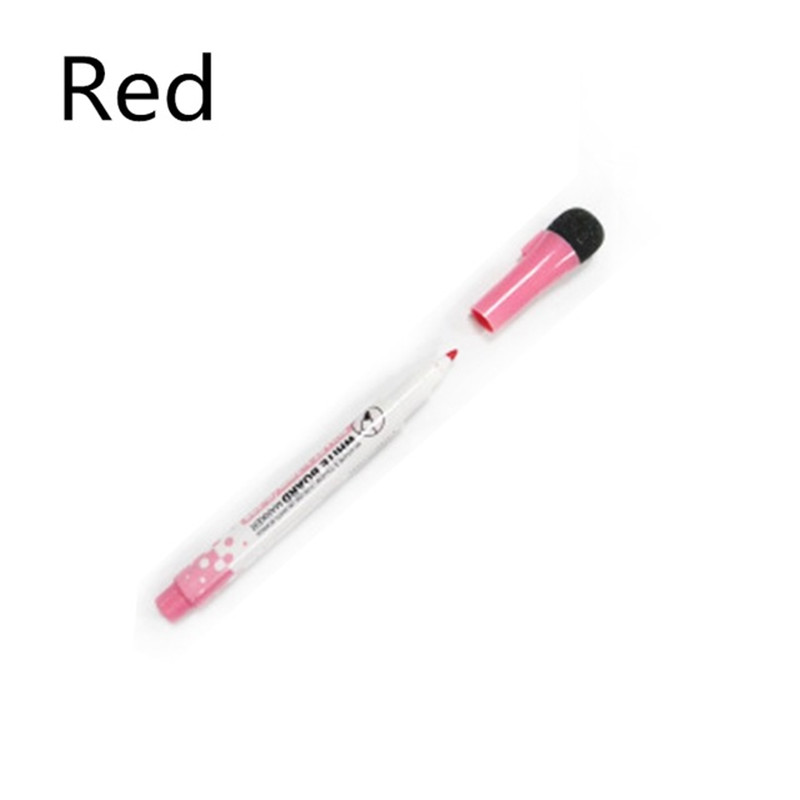A5 Magnetic Kitchen Whiteboard Fridge Magnets Dry Wipe White Board Marker Writing Record Message Board Remind Memo Pad Kid: Red