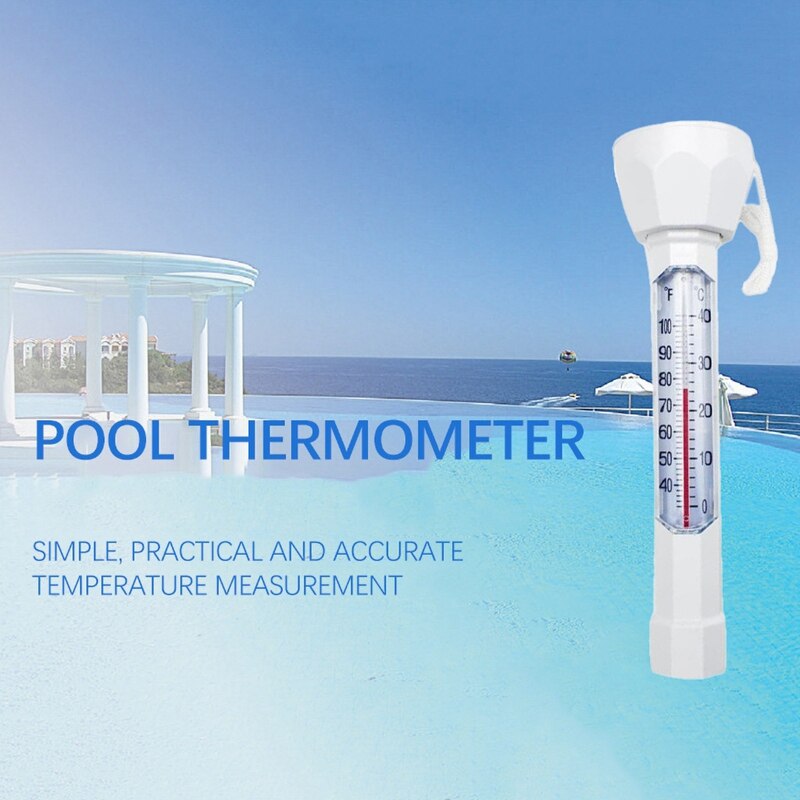 2 Pack Water Drijvende Temperatuur Thermometers Met String Te Snelle Lezen, Voor Zwembaden, Spa 'S, Tubs
