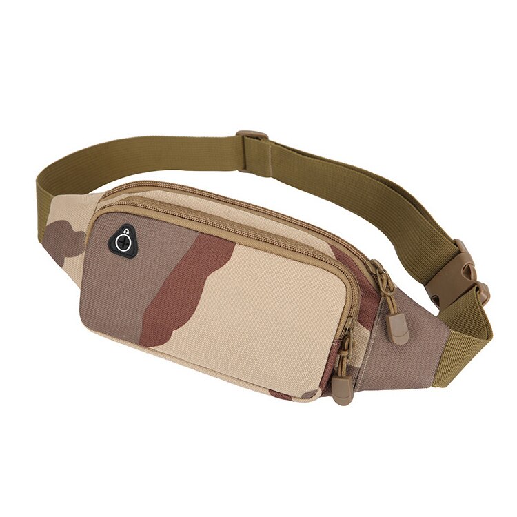 YoReAi bolso con cinturón, bolsillos sólidos, paquete de cintura de camuflaje de negocios, antirrobo, bolso de cintura portátil para hombre y mujer con orificio para auriculares, cinturón: Camouflage6