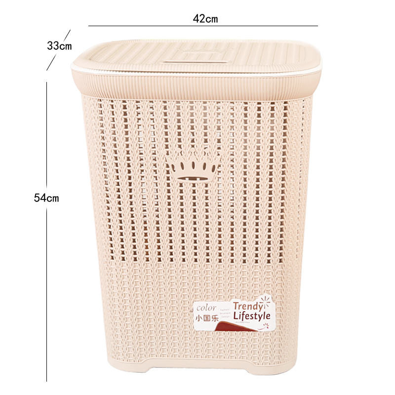 Extra large hamper plastic laundry basket laundry bucket dirty clothes tweezers rattan household bathroom dirty clothes storage