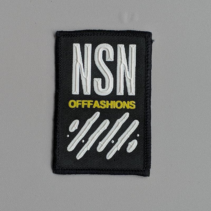 Lapp kläder färgglada dekorativa tillbehör badge etikett brev twill hip hop: A