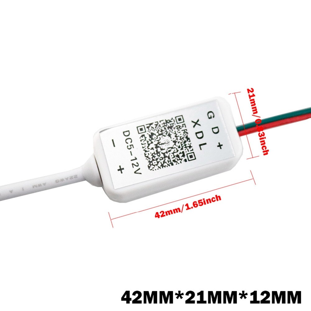 5V 12V Mini RGB Controller Magic Led Pixel RGB Bluetooth Telefoon App Controle Dimmer Voor WS2801 WS2811 WS2812B LED Pixel Strip JQ