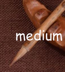 Chinese Bamboo Calligraphy Brush Kanji Sumi Writing Wolf hair Copy Scriptures: Medium