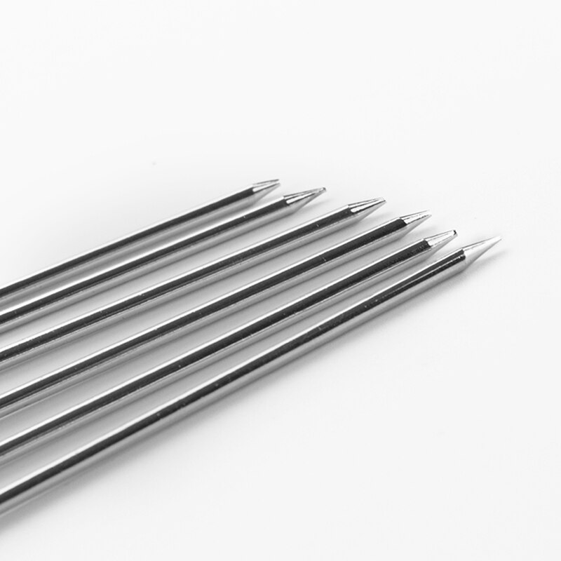 6 sztuk 15.7 ''40 cm szaszłyki grillowe Kabob igły metalowe grill kije grill pieczeń igły metalowe żelazne patyczki robić szaszłyków