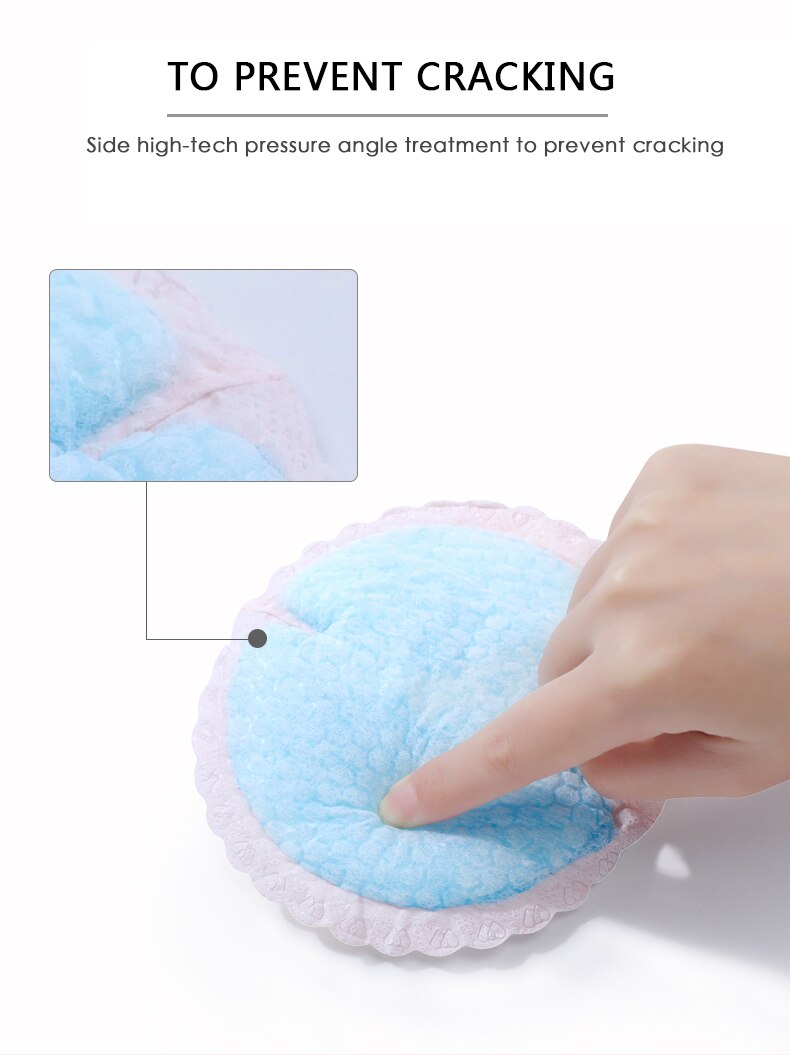 8pcs Breathable Nursing Pads Disposable Anti-overflow Breast Pad Filled With Milk Paste leak-proof Non-washable Milk Feeding Mat