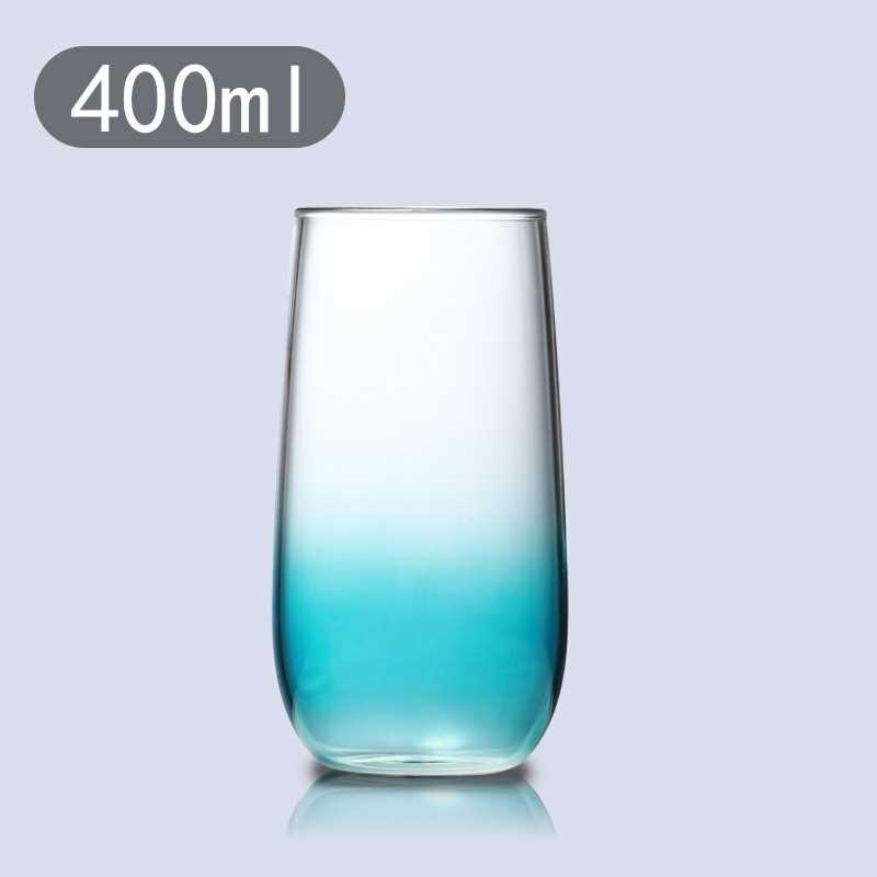 Grande tasse en verre coloré pour café, lait, thé, bière, Whisky, vin, verres pour Bar à la maison, verres pour boissons, pour Couple: L3