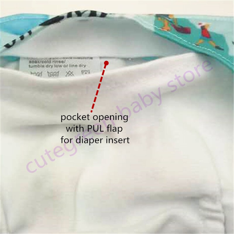 3 stücke Doppel Zwickel PUL Tasche Windel; Baby Tuch windeln wiederverwendbar; Waschbar Baby Windeln Schlauch; ökologische Windeln Baby Windel Abdeckung
