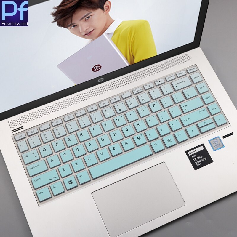 Laptop Keyboard Cover for HP Elitebook 700 Series 840 845 G5 - Ultra-thin Silicone Protector: Fade Mint