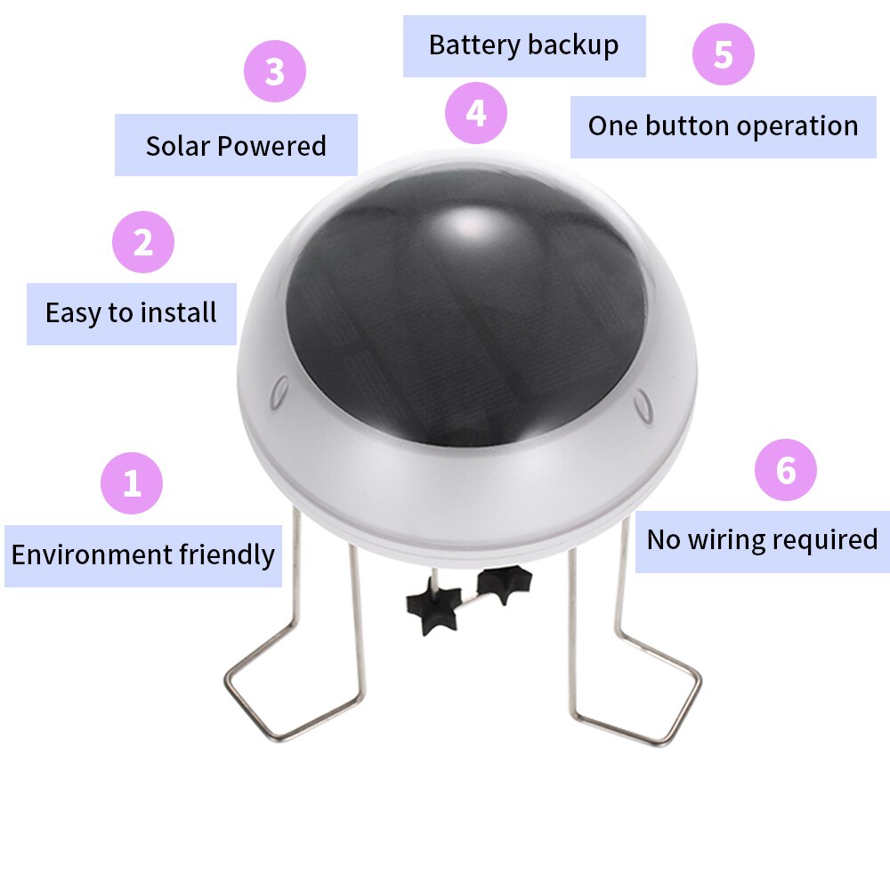 Solar Water Wiggler For Bird Bath Solar Powered Water Agitator With Battery Backup