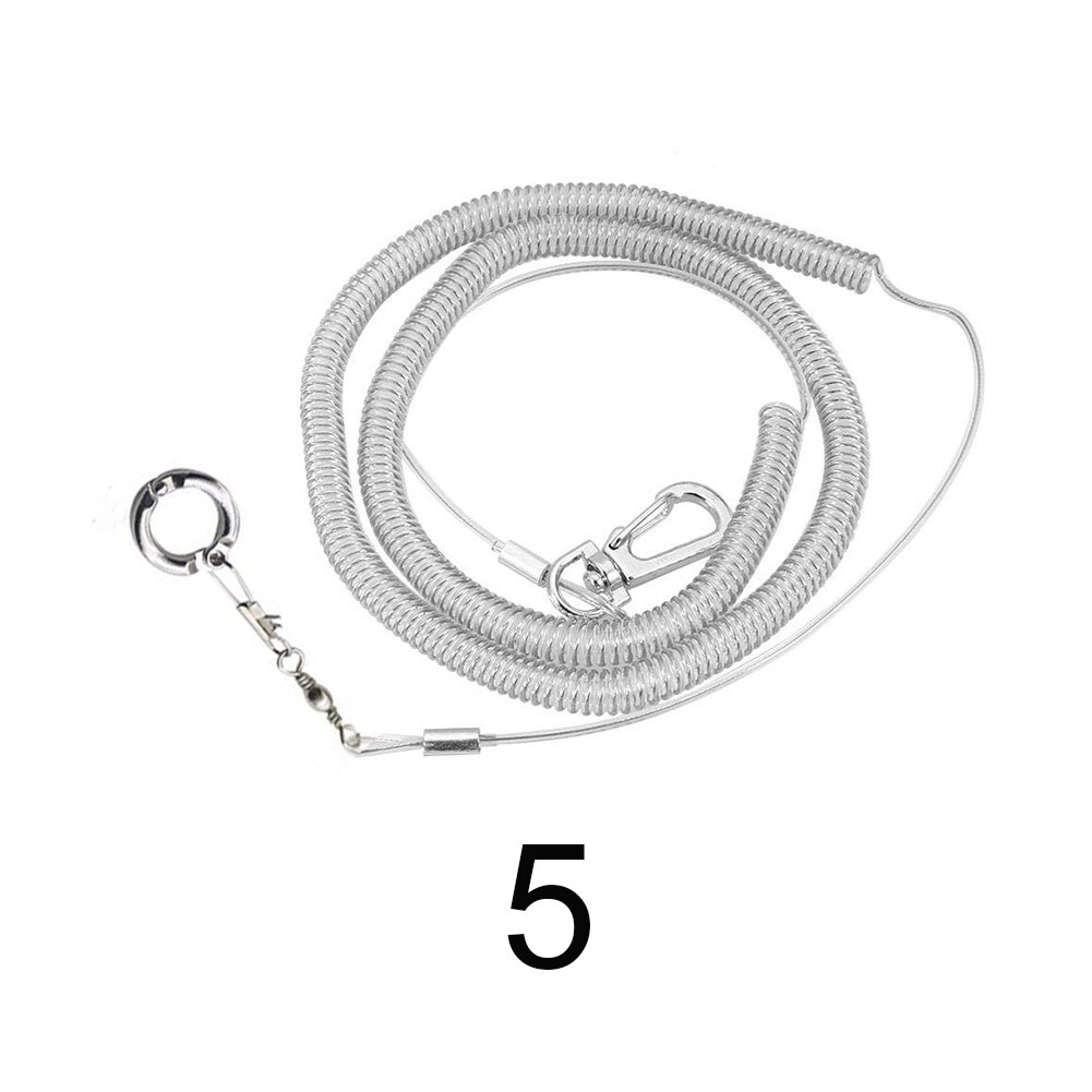 3 Meters Cockatiel Flexible Bird Harness Anti Bite Outdoor Leash Plastic With Leg Ring Ultra Light Parrot Flying Training Rope: 5