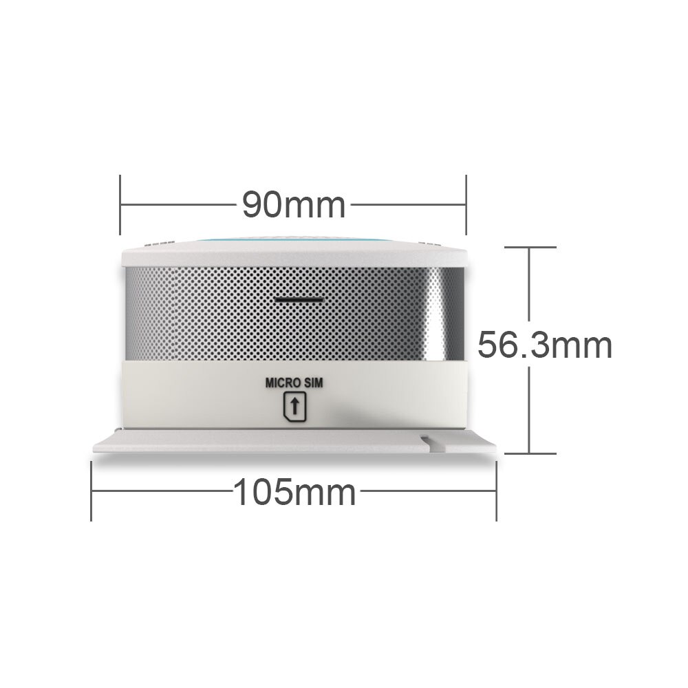smart hjem sikkerhet trådløs brann røykvarsler alarm gsm gprs sms alarm system