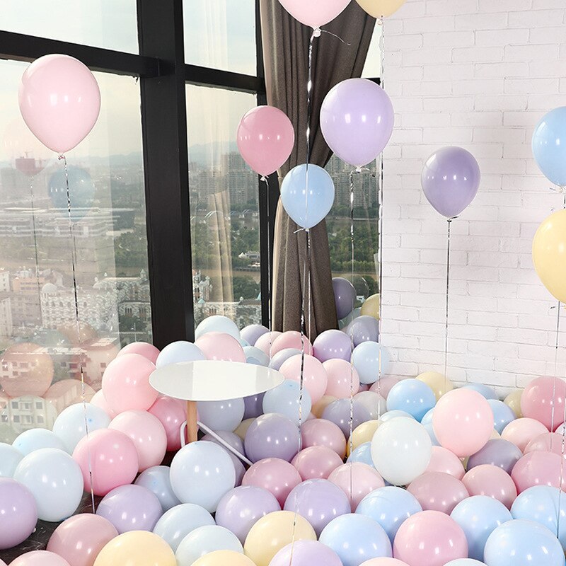 100 macarons ballon pastel fest gummi balloner guirlande farverig slik fødselsdag bryllup fest dekoration ballon bue