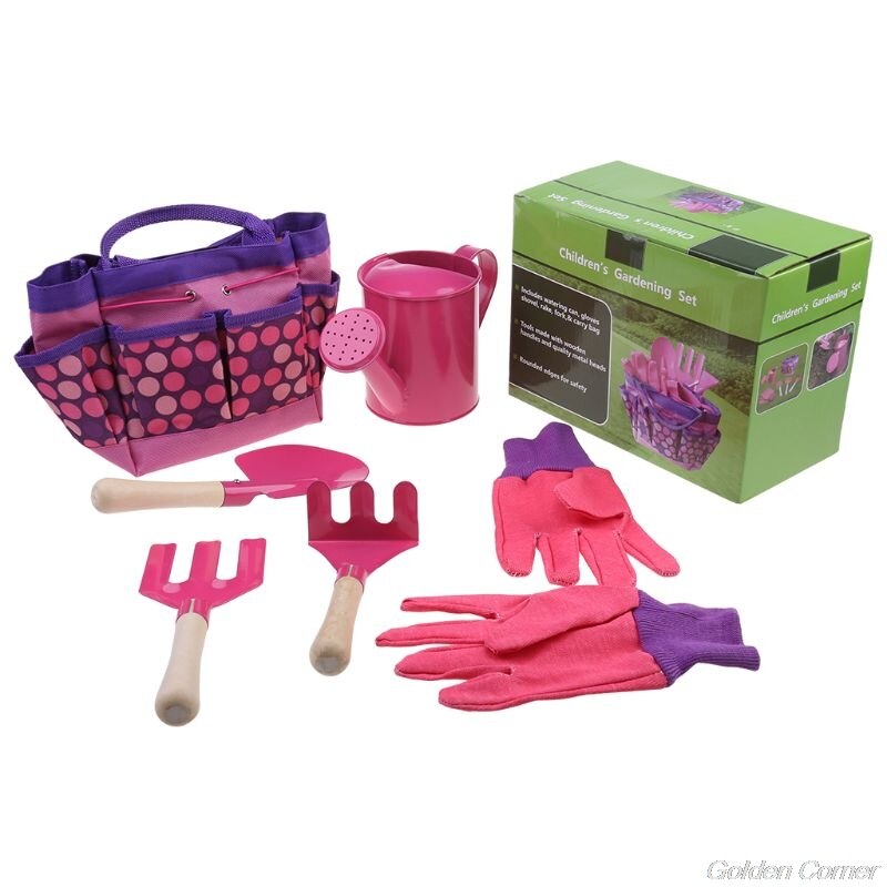 Rastrillo de pala para niños y niñas, juego de herramientas con bolsa, juguetes de , M06 21,: PK