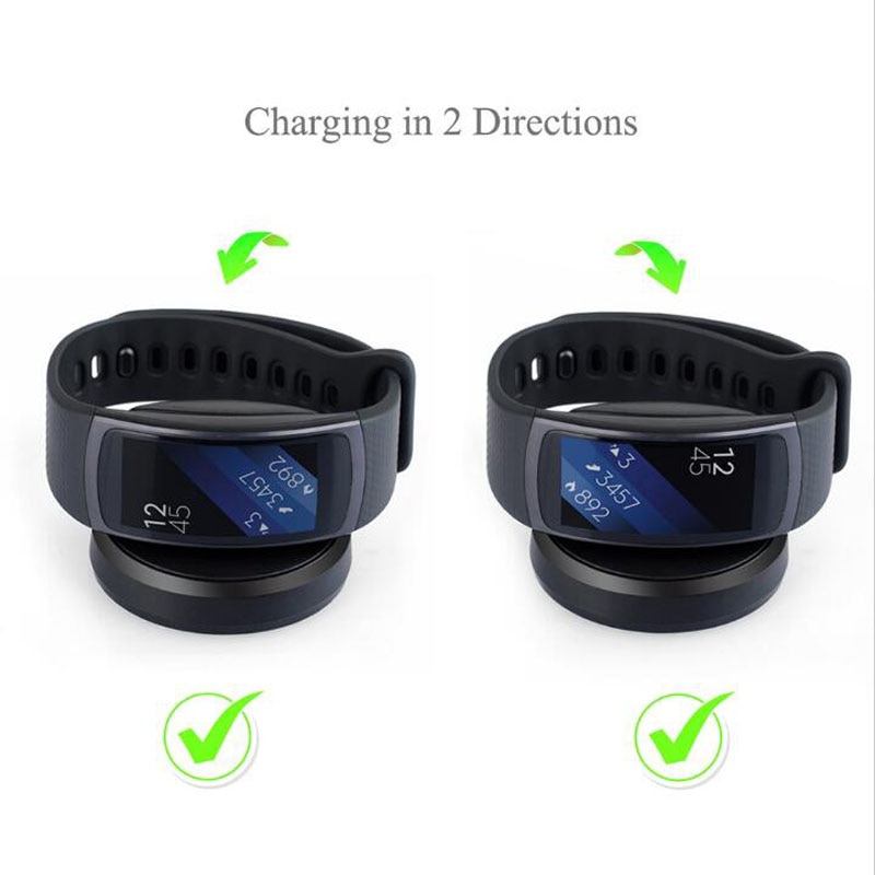 USB Dock chargeur adaptateur support câble de charge cordon pour Samsung Galaxy Gear Fit 2 R360 / Fit2 Pro R365 Bracelet intelligent Bracelet