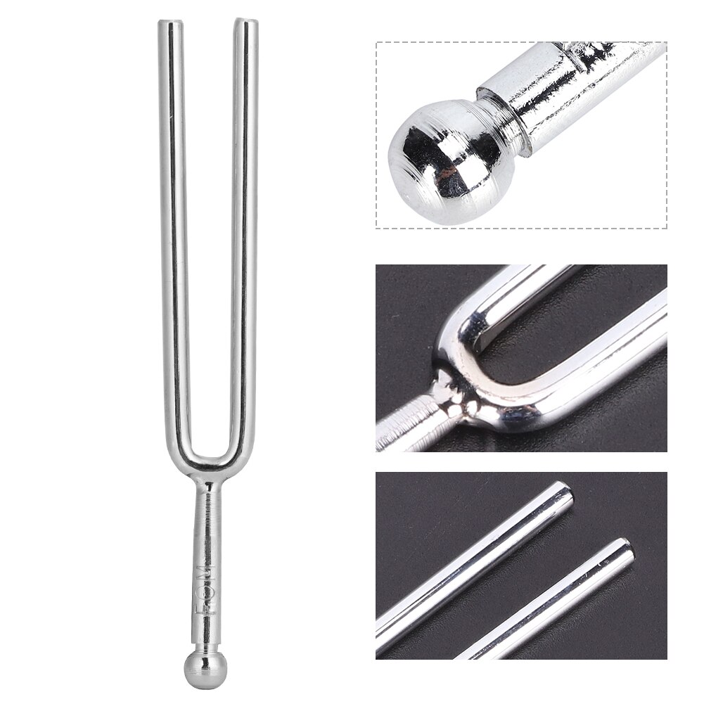 Tuning Fork Stringed Instruments Accessory Stainless Steel Silver Polished Plated A-Tune 440HZ Tuning Fork