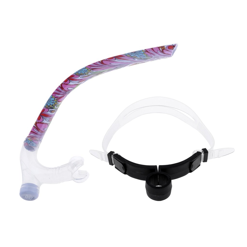 Nuotata Snorkel-di Nuotata Snorkel Formazione-Comodo Boccaglio In Silicone &amp; One-way Valvola di Spurgo-Centro del Supporto di Progettazione