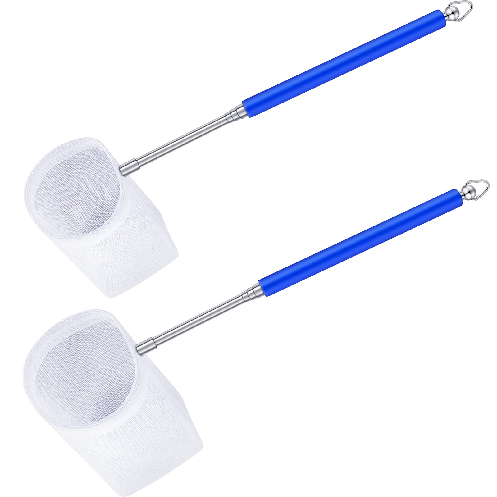 Fish Tank Shrimp Net Extendable Handle Shrimp Net Aquarium Stainless Steel Net with Adjustable Handle Aquarium Fish Tank Pond: 1Pcs Blue