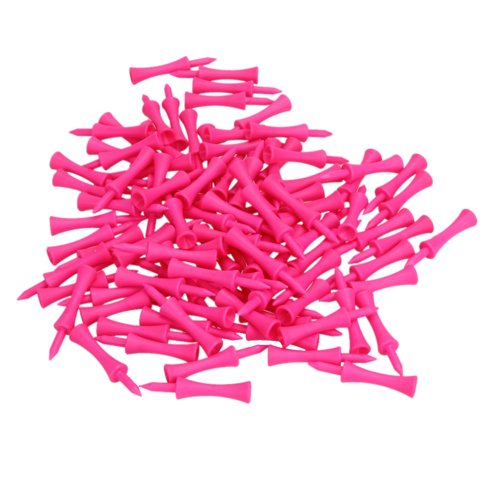100pcs/Pack Pink Plastic Castle Step Grad Golf Tees up Height 39mm Golf Accessories for Golf Enthusiasts and Training: Default Title