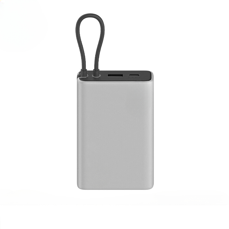 Para iphone cabo embutido power bank 10000mah 22.5w tipo-c carregamento rápido powerbank portátil powerbank