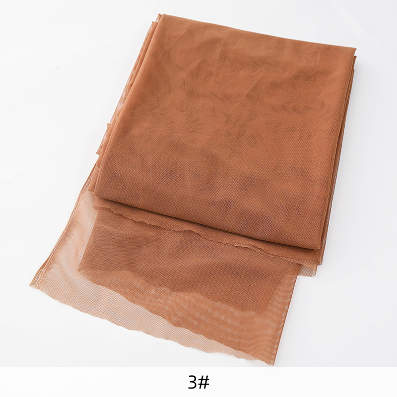 Tela de malla suave elástica de 4 vías, 45x150cm, color carne, por media yarda, para coser ropa, respaldo, vestido, ropa de fondo, tul