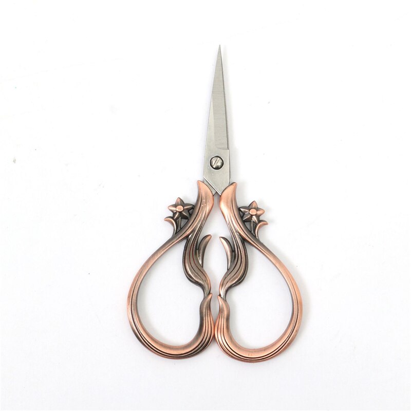 Tijeras Vintage de sastre Retro antiguo, tejido de costura, bordado y costura, suministros de corte de hilo: Red Copper