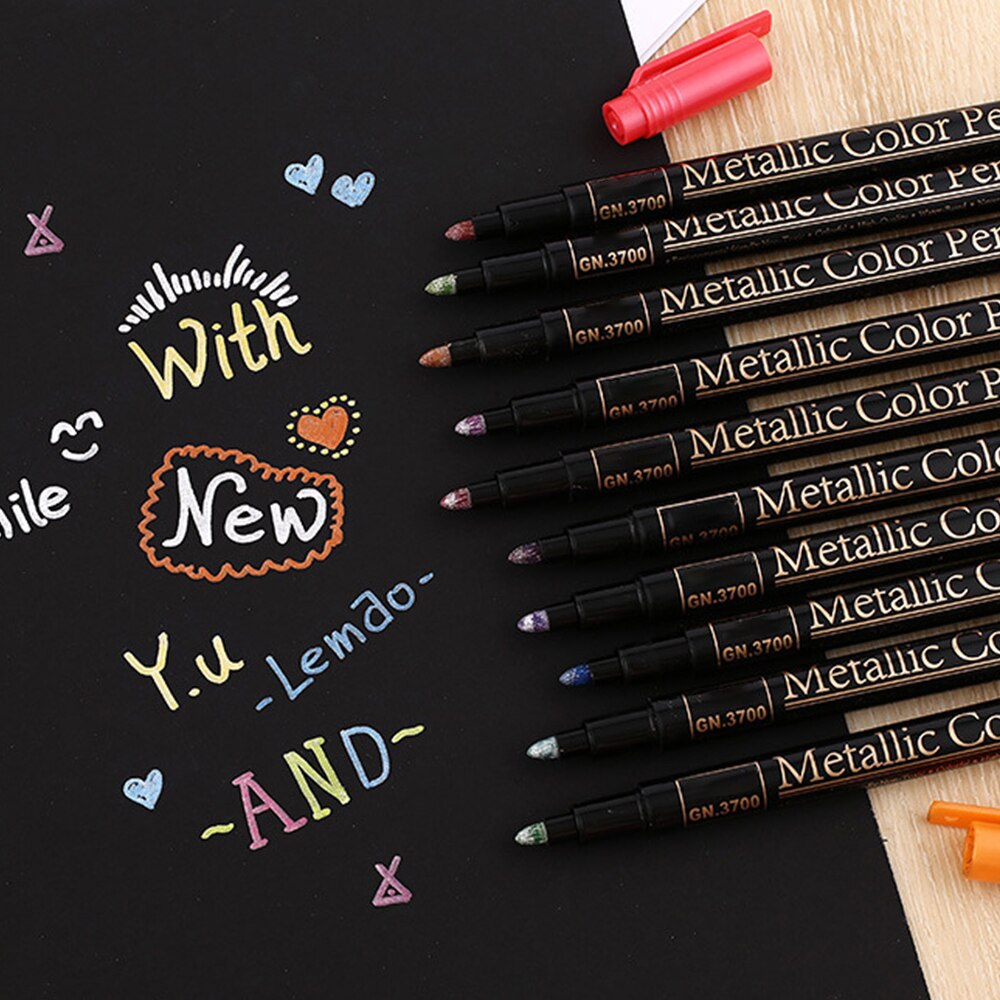 20 Color Permanent Acrylic Paint Pens for DIY Photo Album Art Rock Painting Card Making Metal Ceramics Glass Art Supplies