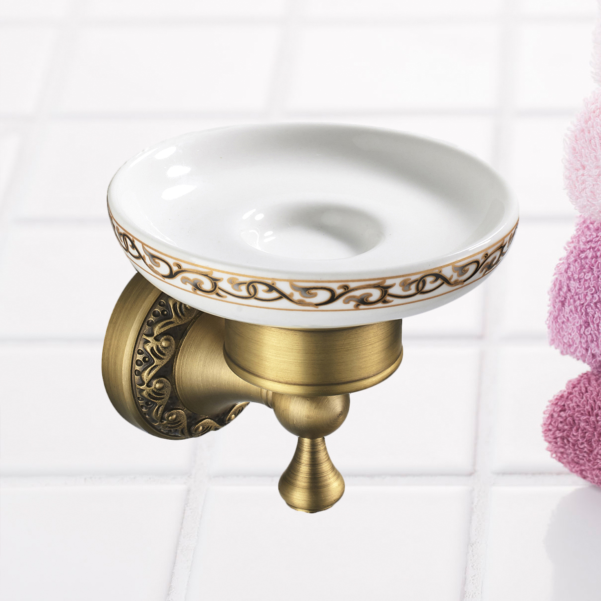 Decopatent® Bamboe Zeepbakje - Houten Zeephouder Voor In De Douche, Badkamer Of Keuken Zeepdoos Zeepschaaltje Bamboe Hout