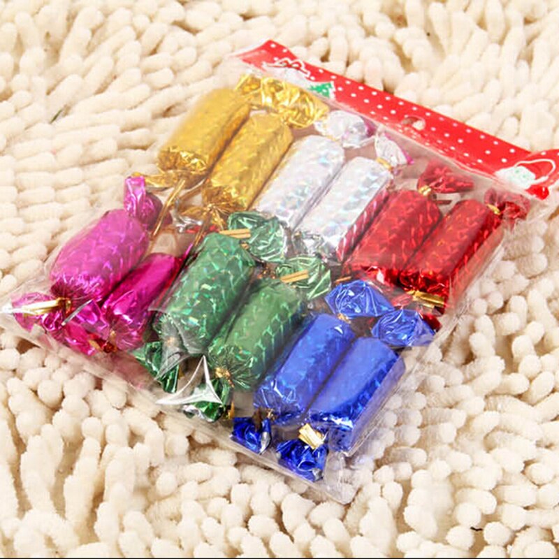 12 Pcs Kerst Snoep Ornament Voor Kerstboom Celebration Party Bruiloft Verjaardag Xmas Decoratie Gemengde Kleur