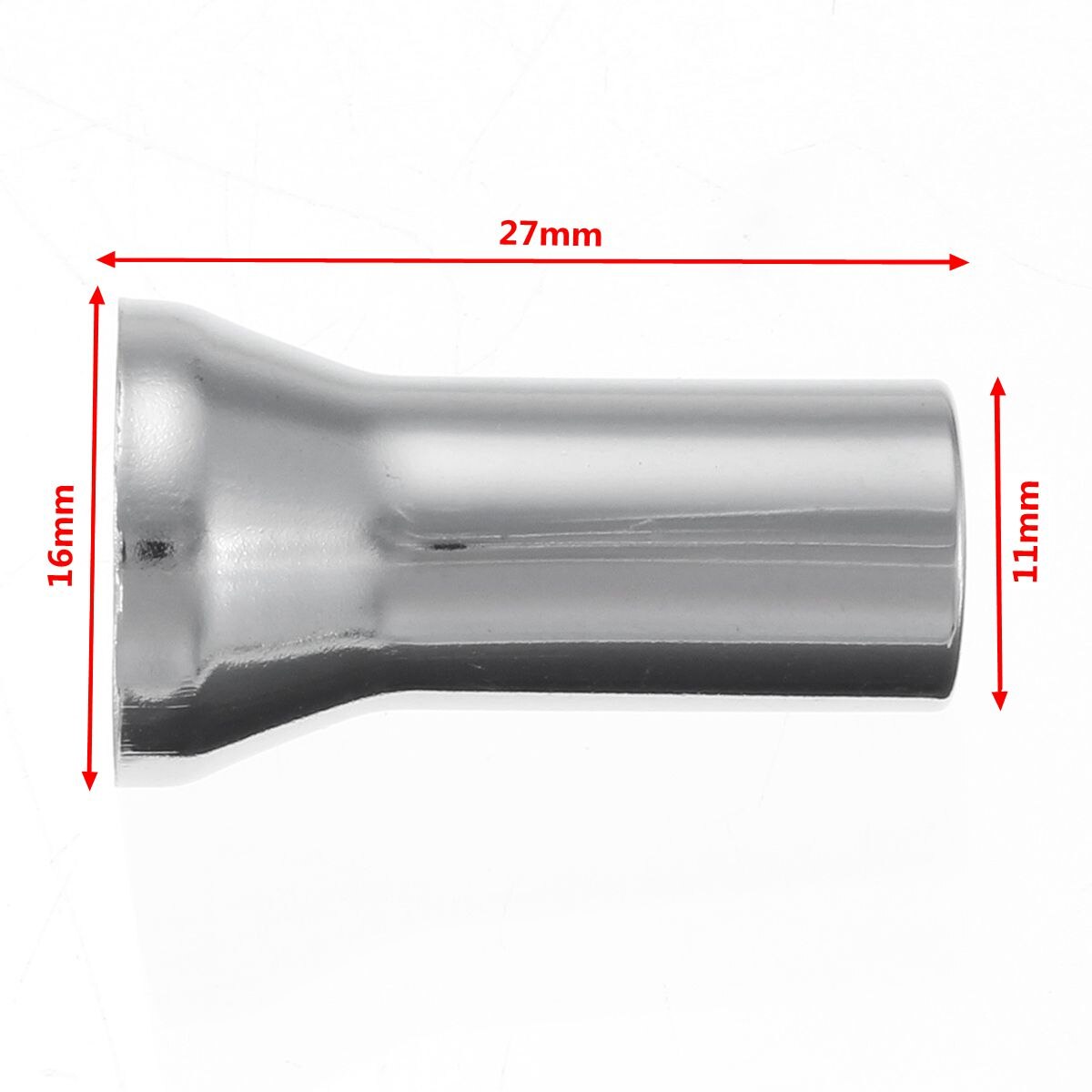 1 sæt 4 stk kromlegering unverisal sølvhjul dæk ventilhætter stængel støvdæksler 27mm 20mm legering  tr414