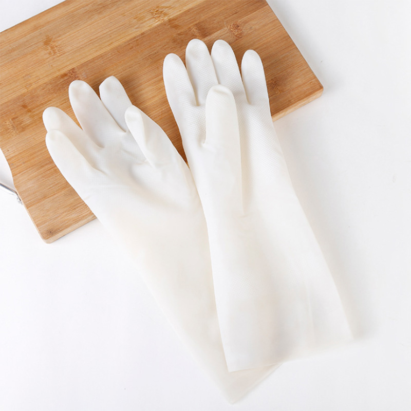 Casa de limpieza de plástico guantes de caucho de nitrilo Limpieza de cocina platos/ropa impermeable Durable resistente al desgaste guantes